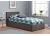 3ft Single Berlinda Fabric upholstered ottoman bed frame Black Crushed Velvet 6